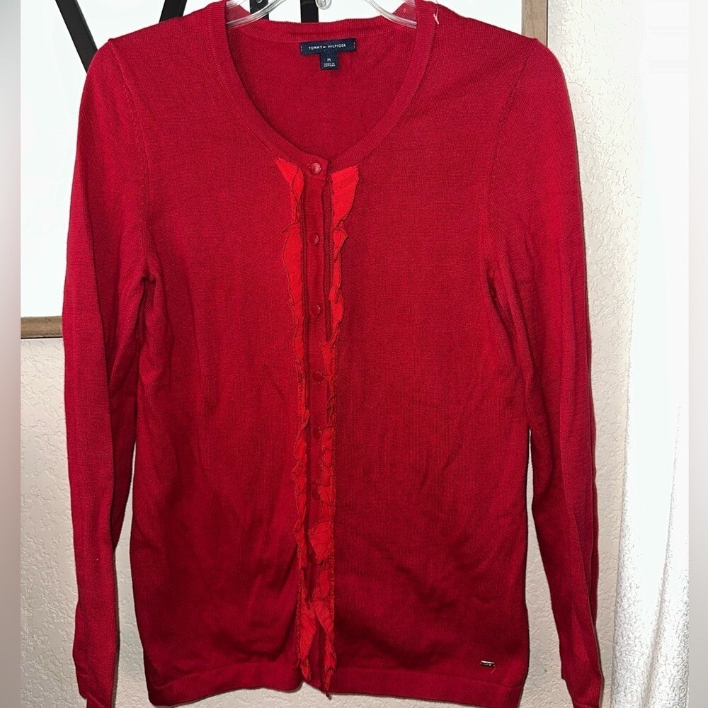 Tommy Hilfiger‎ women's butting cardigan